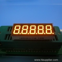 Ultra White 0.36 inch 5 digits 7 segment led display for Digital indicator