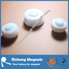 PTFE Teflon Coated Strong Neodymium Disc Magnets N50 1 Inch Diameter x 0.5 Inch Thick Custom Neodymium Magnets