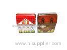 Painted Cartoon Food Grade Tin Containers Tin Can With Cover / Lid
