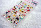 Animal design puffy sticker sponge stickers with colorful package