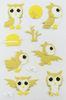 Decorative birdie Puffy Stickers For Kids room decor DIY Eco OEM