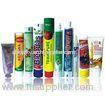 Dia 16mm - 50mm 6C Silk Printing Plastic Laminated Tubes With Metal Plating Cap