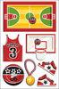 Customized Shaker Sticker for kids Offset printing basketball sports