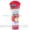 Oval Shampoo Lotion Tube Packaging , PE / HDPE Plastic Laminated Tubes Silkscreen Printing