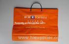 Die Cut Orange Soft Loop Handle Bag LDPE / PPE for Gift Packaging