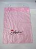 Pink PVC Plastic Bags Degradable Soft Loop Handle for Clothes