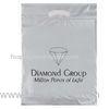 white supermarket Die Cut Plastic Bag for packing , 0.025mm - 0.06mm thickness