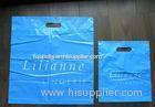 Blue Cosmetic Die cut Plastic t shirt bags biodegradable packing poly bag