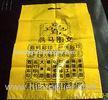 Yellow colored printed Die cut plastic bag recyclable plastic bags for t shirt
