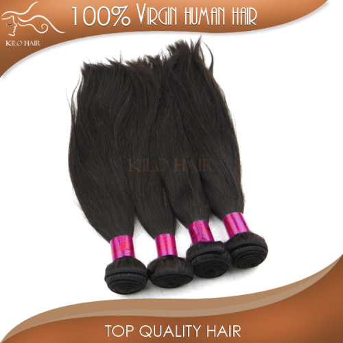 silky straight brazilian hair weaving 100% human hair