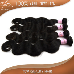 Natural color 1b virgin body wave human hair original peruvian hair mix length 10-30inch wholesale price