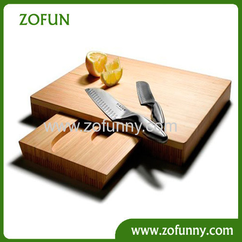 2014 Hot selling bamboo cheese board with knives