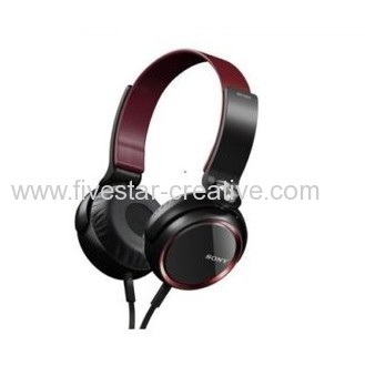 Sony MDR XB400 Red XB Series Extra Bass On-Ear Headphones with 30mm driver