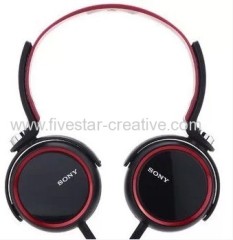 Sony MDR-XB400 Extra-Bass Stereo Over the Head Headphones Red