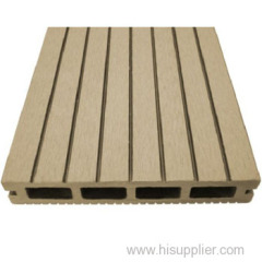 Barefoot friendly outdoor wood plastic composite flooring