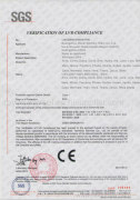 CE of LVD Certificate