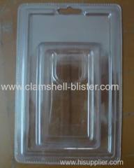 Transparent plastic blister packaging