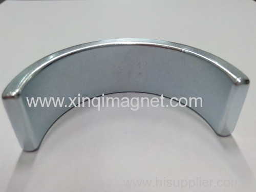 Huge Segment motor magnet Zinc plating