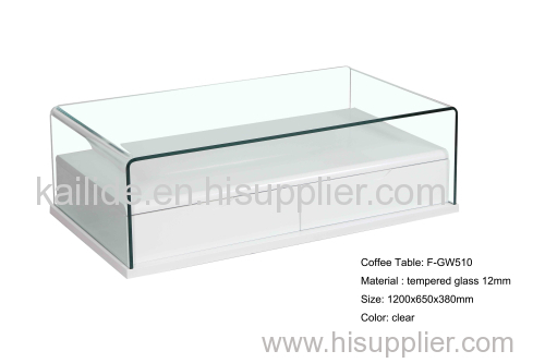 F-GW510 New design modern glass coffee table