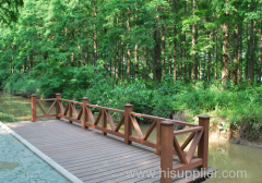 105*30mm outdoor hollow wpc decking