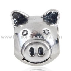 Cheap European Style Sterling Silver Pig Beads Wholesale