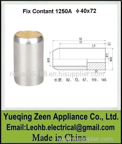 Red copper 1250A Fixed Contact for VCB
