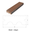 100*40mm arch solid wpc decking