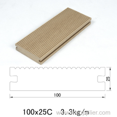 100*25mm outdoor solid wpc decking