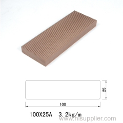 100*25mm cheap outdoor solid wpc decking