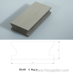 95*40mm outdoor solid wpc decking
