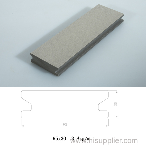 95*30mm outdoor solid wpc decking