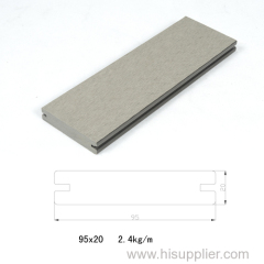 95*20mm outdoor solid wpc decking