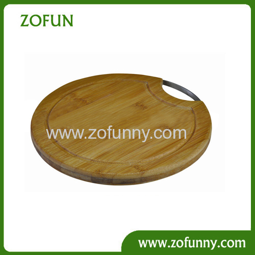2014 hot selling round bamboo cheese cutting board
