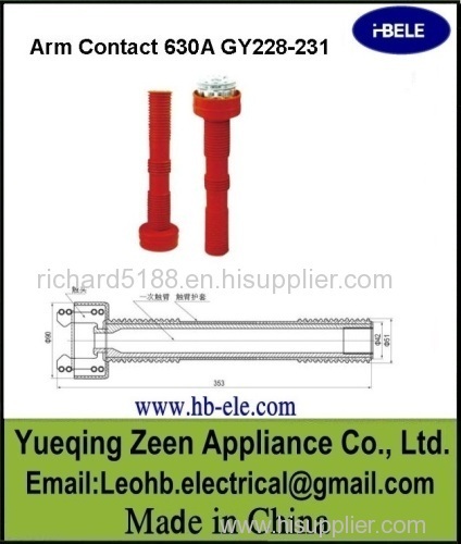 Plum blossom hv switchgear isolating contact arm ,Arm Contact 630A GY228-231