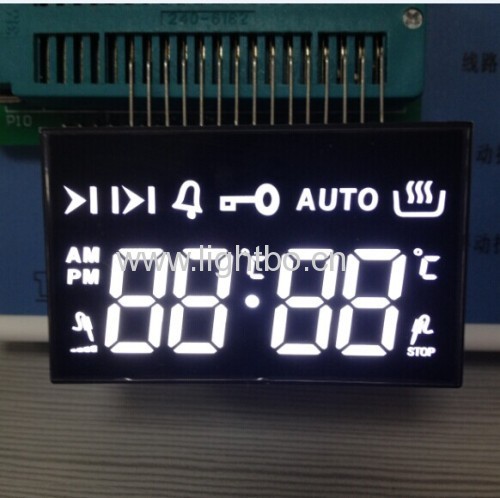 Ultra Branco Personalizado de 4 dígitos 7 segmento LED indicador para controle Timer Forno