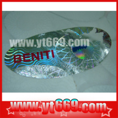 one time use holographic holograms stickers
