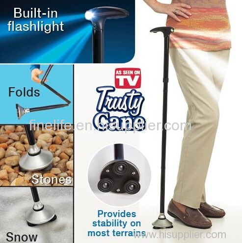 2014 newest folding trusty cane with LED