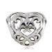 Fashionable European Style Sterling Silver Open Heart Filigree Beads Wholesale