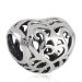 Fashionable European Style Sterling Silver Open Heart Filigree Beads Wholesale