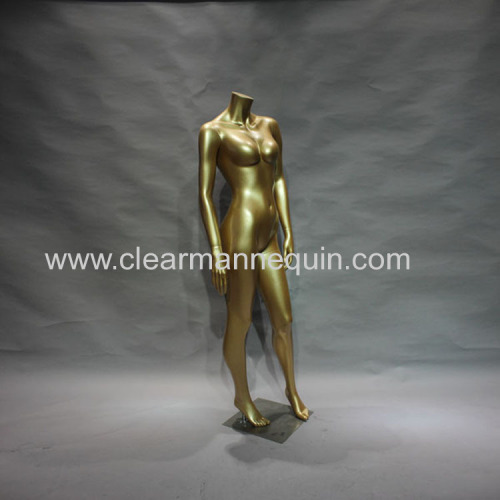 Golden FRP female mannequins for sale