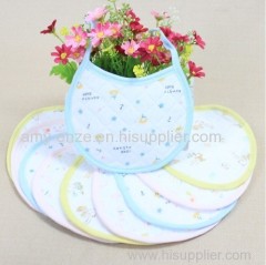 Baby bibs with cuted printed patterns