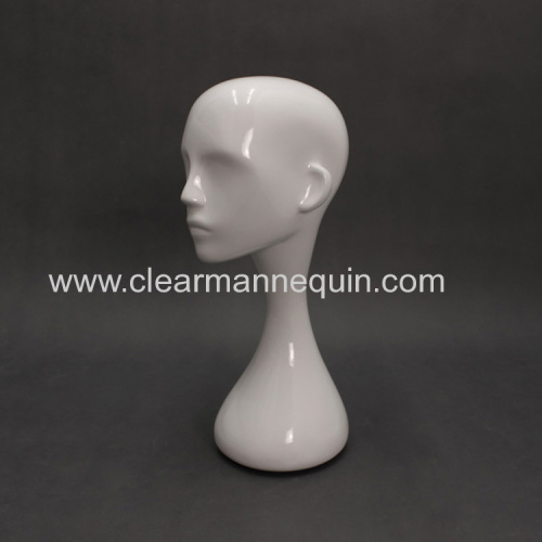 Fashion female fiberglass mannequin head