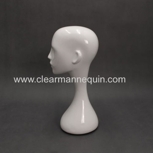 Fashion female fiberglass mannequin head