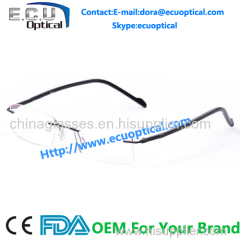 2014 new style Titanium rimless optical glasses frame unisex eyewear optical frames manufacturers in china