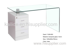 F-306-650 New design modern glass desk table