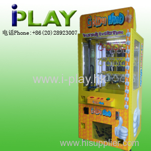 Golden Hand--coin-operated Prize gift vending Machine