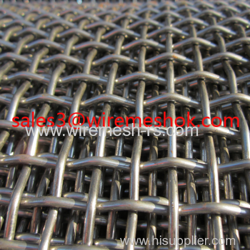 Heavy duty crimped wire mesh