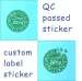 High quality competitive price inspection label