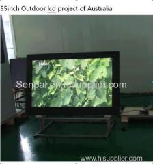 Dual screen anti-glare 55inch outdoor