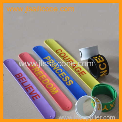 silicone slap wrist band